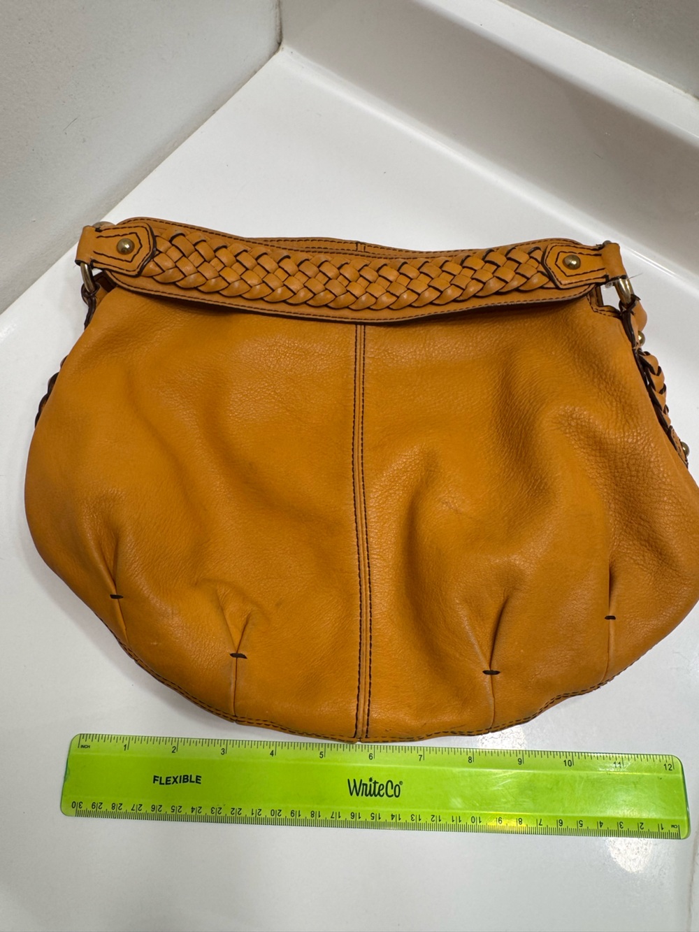 Banana Republic Women's Mustard Leather Hobo Bag